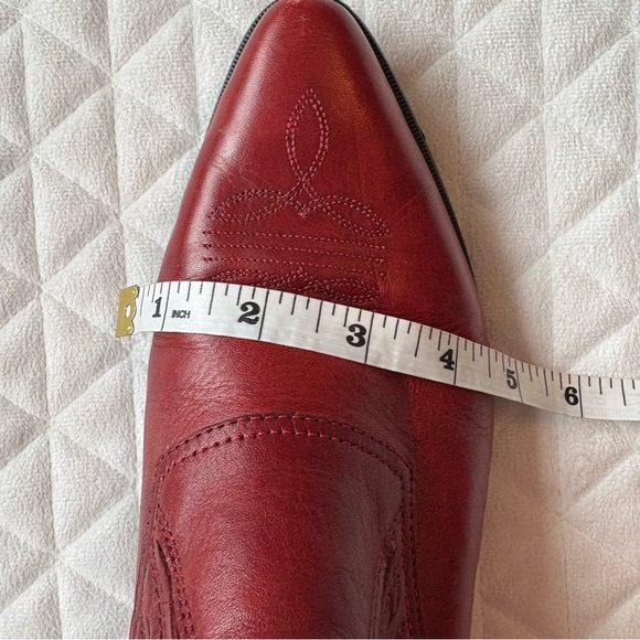 DURANGO Cowgirl Western Boho Ankle Booties Red Leather Slip On Women 9M RO3525 - Picture 16 of 16